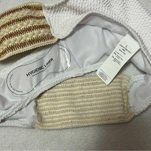 cupshe one shoulder metallic bikini set - Picture 7 of 7